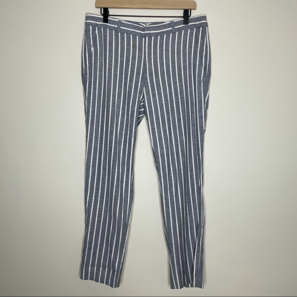 Banana Republic Avery Stretch Fit Striped Pants 8